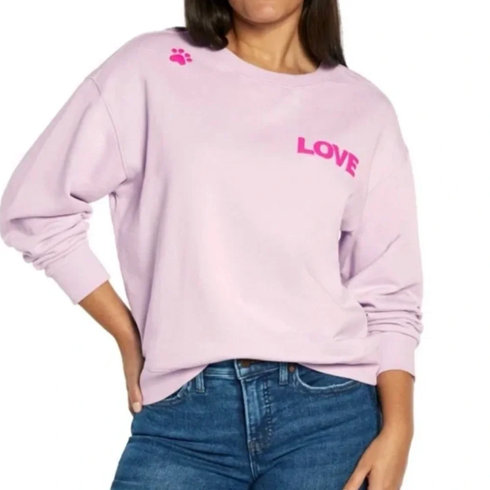 Wildfox 'Dogs Love Me' Crewneck Sweatshirt